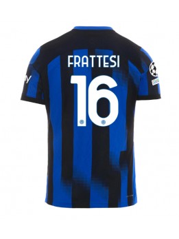 Moški Nogometna dresi replika Inter Milan Davide Frattesi #16 Domači 2023-24 Kratek rokav